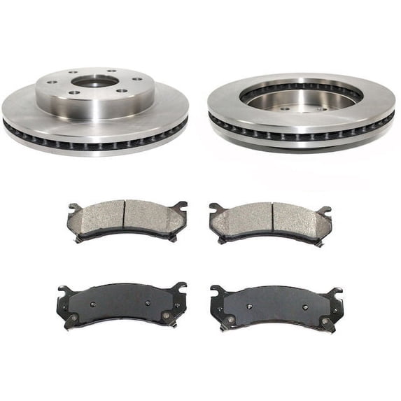 Front Brake Pad and Rotor Kit - Compatible with 1999 - 2006 Chevy Silverado 1500 2000 2001 2002 2003 2004 2005