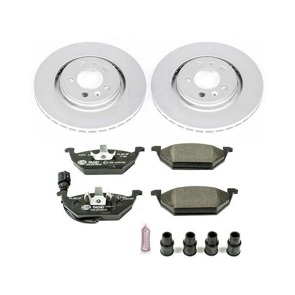 Front Brake Pad and Rotor Kit - Compatible with 1999 - 2006 Volkswagen Beetle TDI 2000 2001 2002 2003 2004 2005