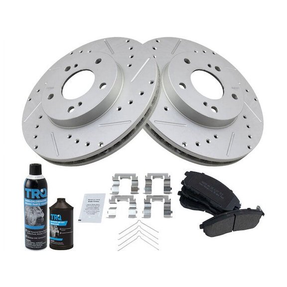 Front Brake Pad and Rotor Kit - Compatible with 1999 Nissan Maxima