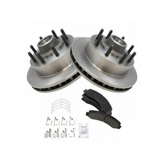 Front Brake Pad and Rotor Kit - Compatible with 2000 - 2002 Ford Excursion RWD 2001
