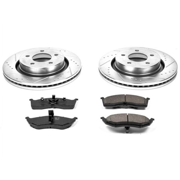 Front Brake Pad and Rotor Kit - Compatible with 2000 - 2004 Chrysler Concorde 2001 2002 2003