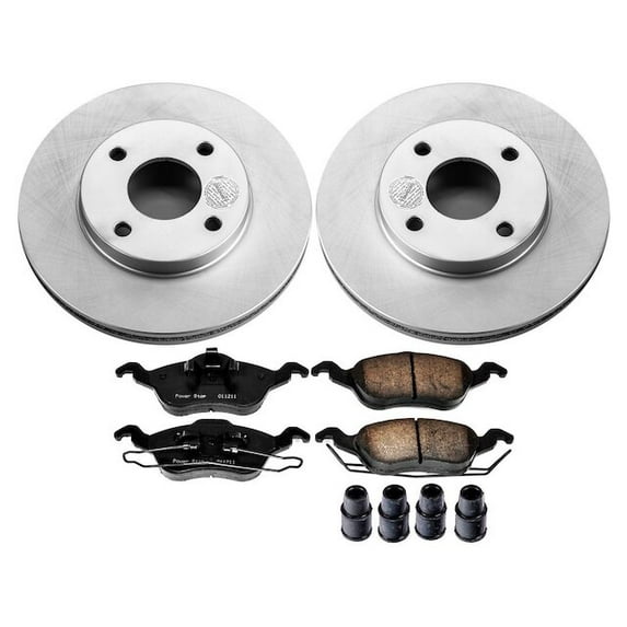 Front Brake Pad and Rotor Kit - Compatible with 2000 - 2004 Ford Focus 2001 2002 2003