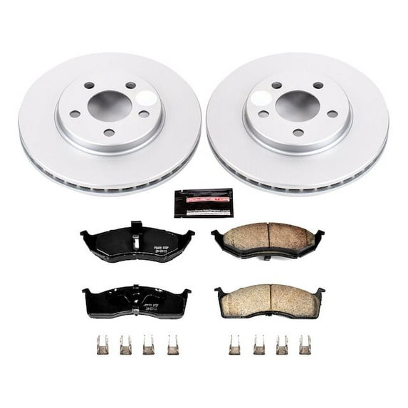 Front Brake Pad and Rotor Kit - Compatible with 2000 - 2005 Dodge Neon 2001 2002 2003 2004