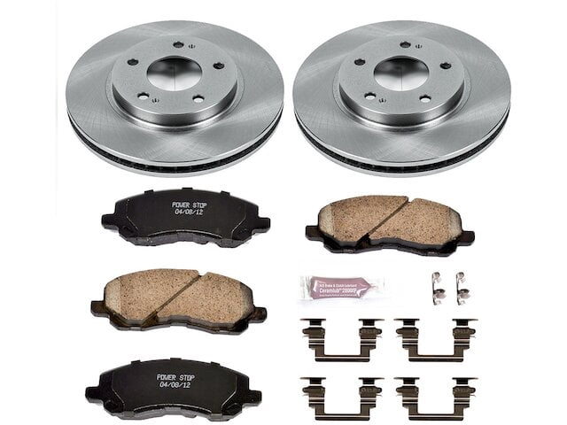 Rear Brake Pad and Rotor Kit 76SHQF99 for Eclipse Galant 2007 2004 2005