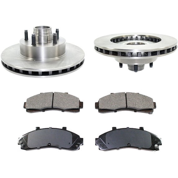 Front Brake Pad and Rotor Kit - Compatible with 2001 - 2002 Mazda B2300