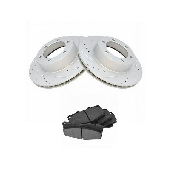 Front Brake Pad and Rotor Kit - Compatible with 2001 - 2002 Toyota 4Runner
