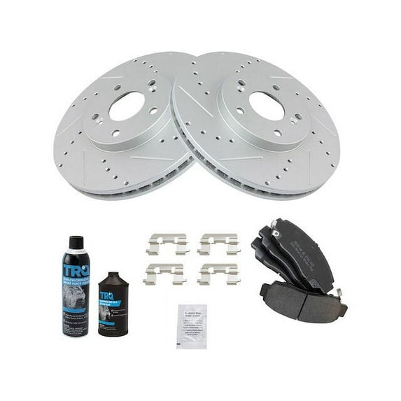 Front Brake Pad and Rotor Kit - Compatible with 2001 - 2003 Acura CL 2002