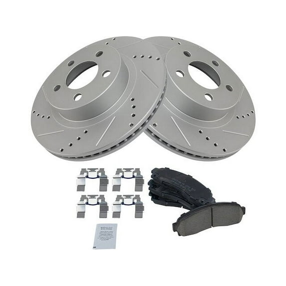 Front Brake Pad and Rotor Kit - Compatible with 2001 - 2005 Ford Explorer Sport Trac 4WD 2002 2003 2004