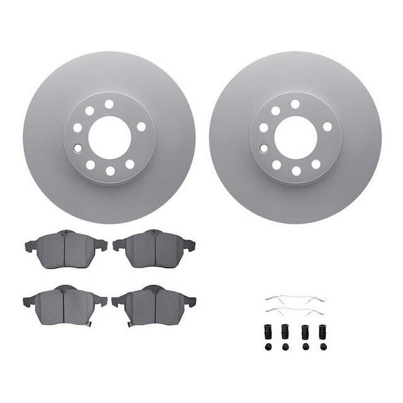 Front Brake Pad and Rotor Kit - Compatible with 2001 - 2005 Saturn L300 - Dynamic Friction