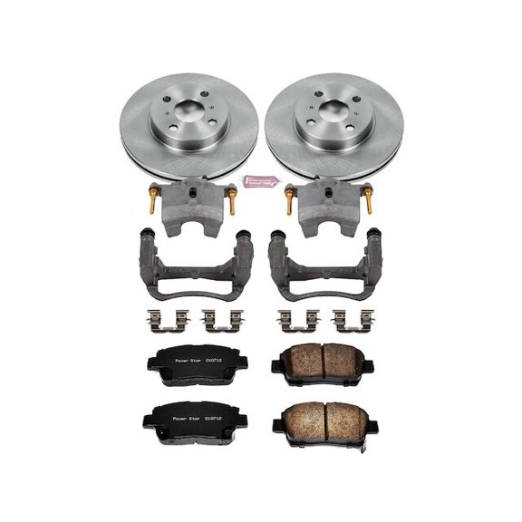Front Brake Pad and Rotor Kit - Compatible with 2001 - 2005 Toyota Echo 2002 2003 2004