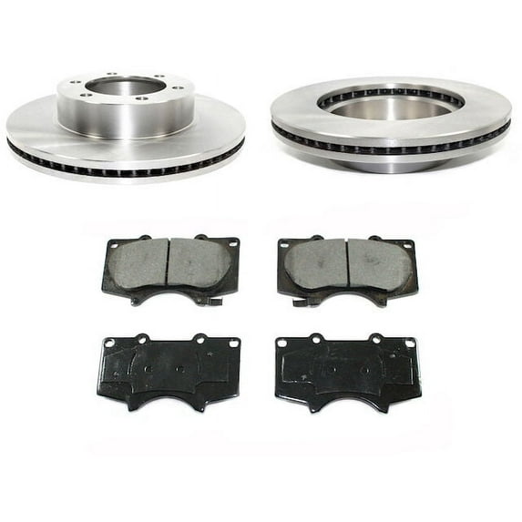 Front Brake Pad and Rotor Kit - Compatible with 2001 - 2007 Toyota Sequoia 2002 2003 2004 2005 2006