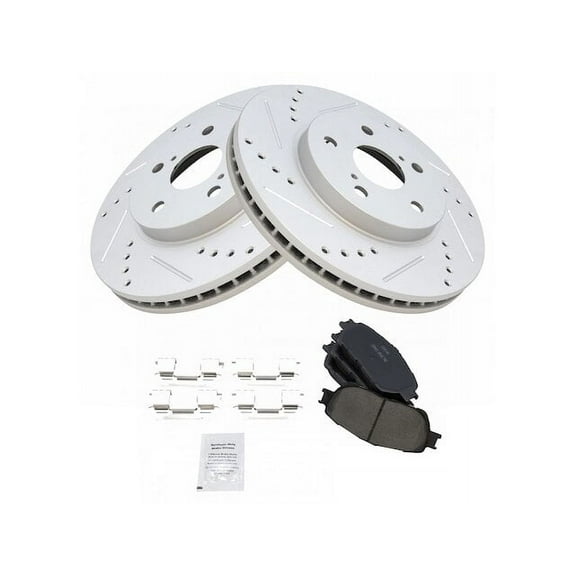 Front Brake Pad and Rotor Kit - Compatible with 2002 - 2003 ES300