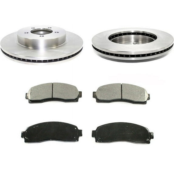 Front Brake Pad and Rotor Kit - Compatible with 2002 - 2005 Mercury Mountaineer 2003 2004