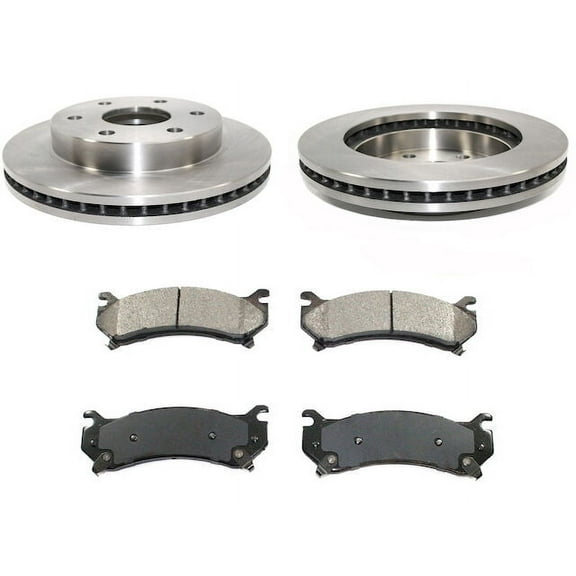 Front Brake Pad and Rotor Kit - Compatible with 2002 - 2006 Cadillac Escalade 2003 2004 2005