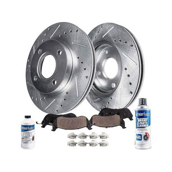 Front Brake Pad and Rotor Kit - Compatible with 2002 - 2006 Mitsubishi Lancer 2003 2004 2005