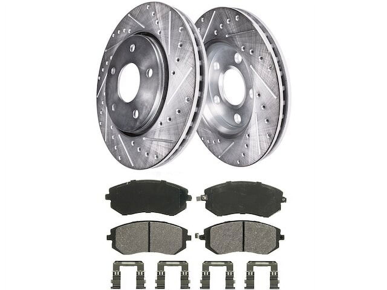 Front Brake Rotors Ceramic Pads For 2002-2006 Toyota Camry 2.4 L4/3.0 V6 LE