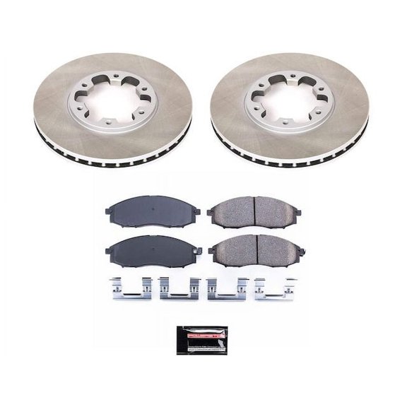 Front Brake Pad and Rotor Kit - Compatible with 2003 - 2004 Nissan Frontier 3.3L V6