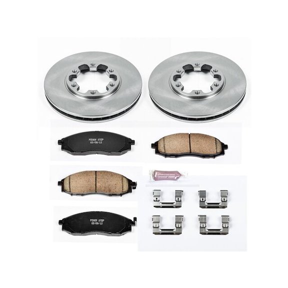 Front Brake Pad and Rotor Kit - Compatible with 2003 - 2004 Nissan Frontier 3.3L V6