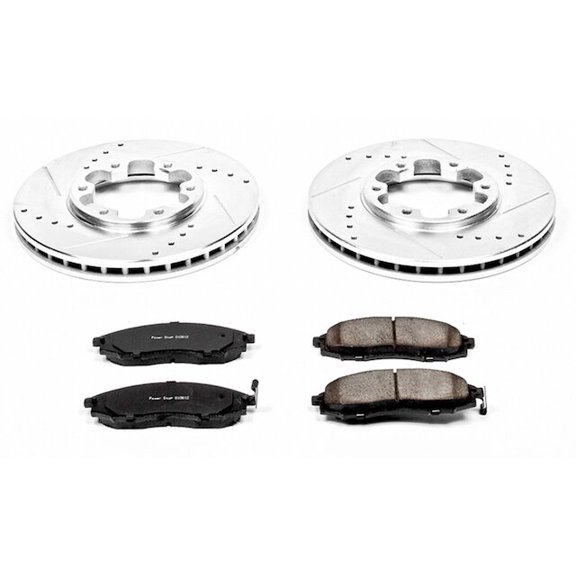 Front Brake Pad and Rotor Kit - Compatible with 2003 - 2004 Nissan Frontier 3.3L V6
