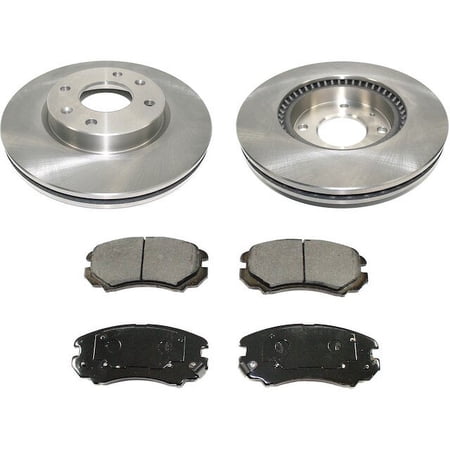 Front Brake Pad and Rotor Kit - Compatible with 2003 - 2005 Hyundai Sonata 2004
