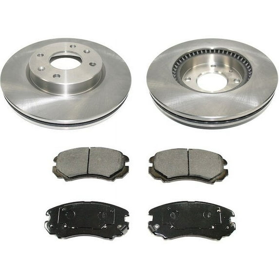 Front Brake Pad and Rotor Kit - Compatible with 2003 - 2005 Hyundai Sonata 2004