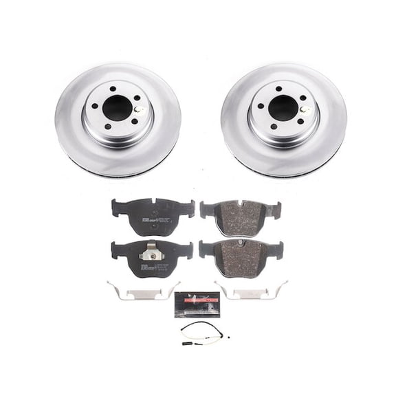 Front Brake Pad and Rotor Kit - Compatible with 2003 - 2005 Land Rover Range Rover 2004