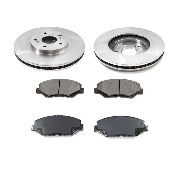 Front Brake Pad and Rotor Kit - Compatible with 2003 - 2008 Honda Pilot 2004 2005 2006 2007