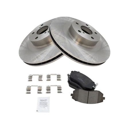 Front Brake Pad and Rotor Kit - Compatible with 2003 - 2008 Subaru Forester 2004 2005 2006 2007