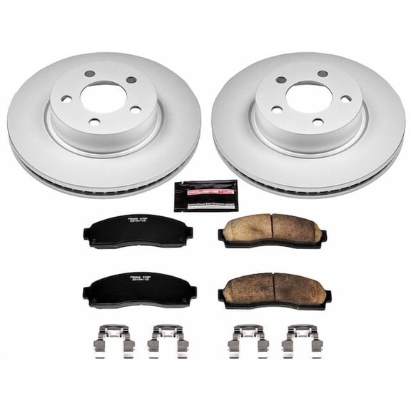 Front Brake Pad and Rotor Kit - Compatible with 2003 - 2011 Ford Ranger 4WD - Power Stop