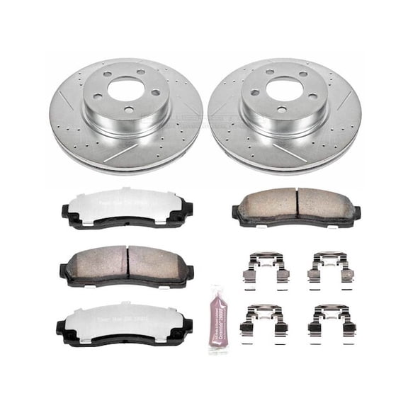 Front Brake Pad and Rotor Kit - Compatible with 2003 - 2011 Ford Ranger 4WD - Power Stop
