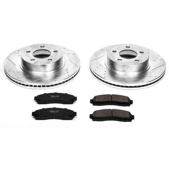 Front Brake Pad and Rotor Kit - Compatible with 2003 - 2011 Ford Ranger 4WD - Power Stop