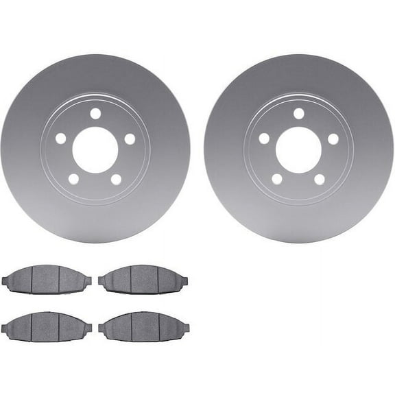 Front Brake Pad and Rotor Kit - Compatible with 2003 - 2011 Mercury Grand Marquis 2004 2005 2006 2007 2008 2009 2010