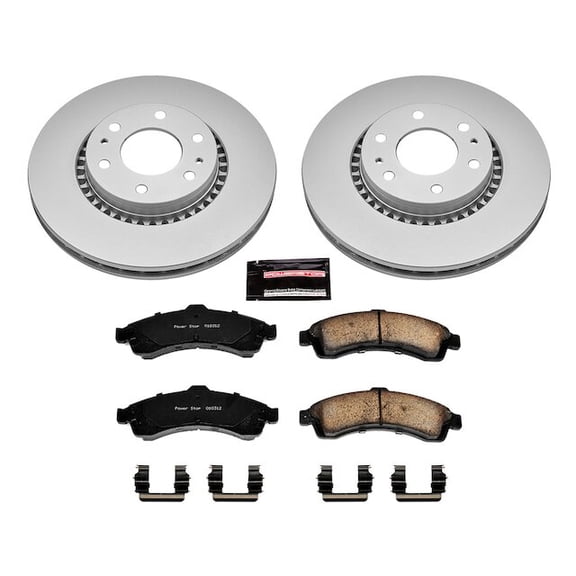 Front Brake Pad and Rotor Kit - Compatible with 2004 - 2005 Buick Rainier 5.3L V8