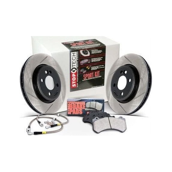 Front Brake Pad and Rotor Kit - Compatible with 2004 - 2005 Jaguar XJ8