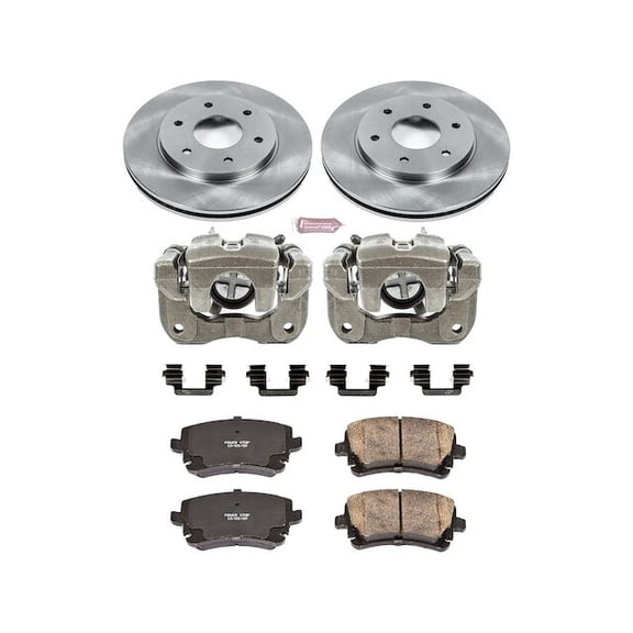 Front Brake Pad and Rotor Kit - Compatible with 2004 - 2005 Nissan TITAN