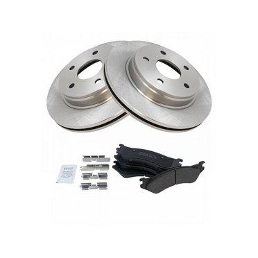 Front & Rear Drilled/Slotted Rotors + Brake Pads For 2004-2005 Dodge RAM 1500 & Durango