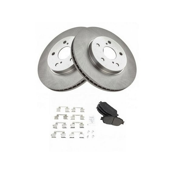 Front Brake Pad and Rotor Kit - Compatible with 2004 - 2006 ES330 2005