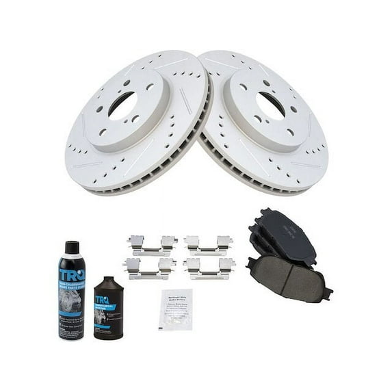 Front Brake Pad and Rotor Kit - Compatible with 2004 - 2006 ES330 2005