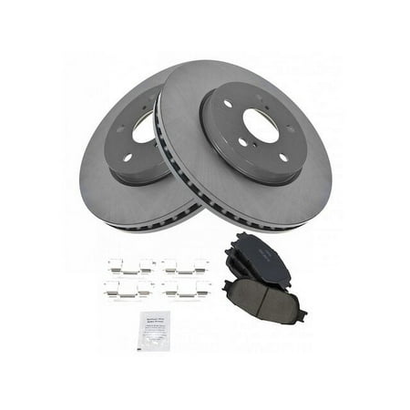 Front Brake Pad and Rotor Kit - Compatible with 2004 - 2008 Toyota Solara 2005 2006 2007