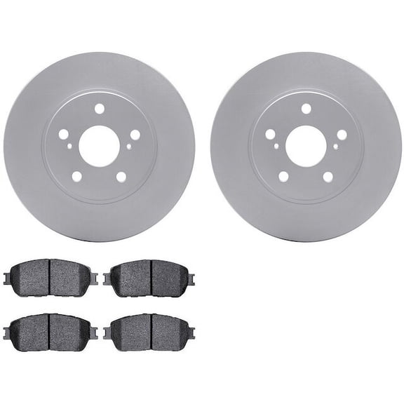 Front Brake Pad and Rotor Kit - Compatible with 2004 - 2010 Toyota Sienna 2005 2006 2007 2008 2009