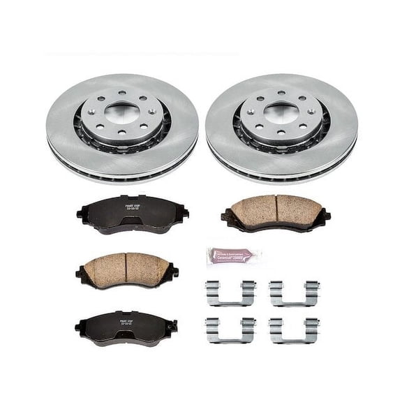 Front Brake Pad and Rotor Kit - Compatible with 2004 - 2011 Chevy Aveo 2005 2006 2007 2008 2009 2010