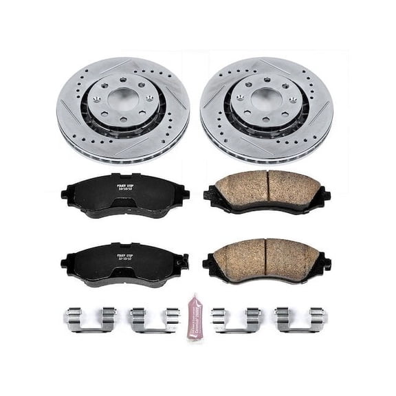 Front Brake Pad and Rotor Kit - Compatible with 2004 - 2011 Chevy Aveo 2005 2006 2007 2008 2009 2010