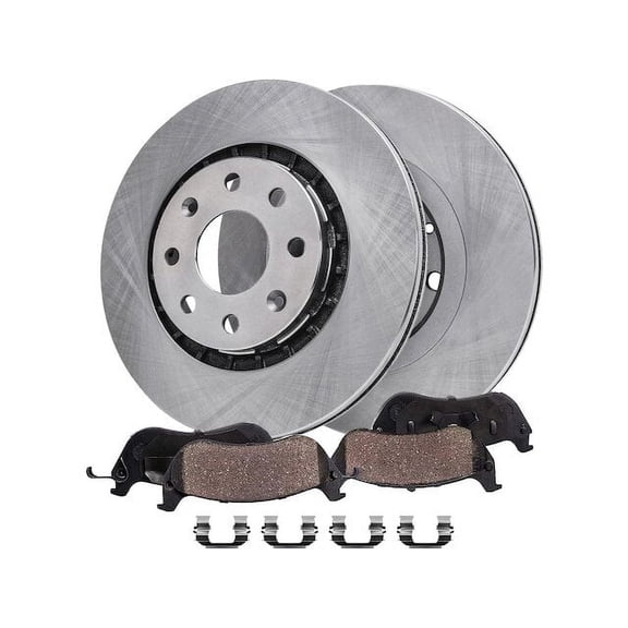 Front Brake Pad and Rotor Kit - Compatible with 2004 - 2011 Chevy Aveo 2005 2006 2007 2008 2009 2010
