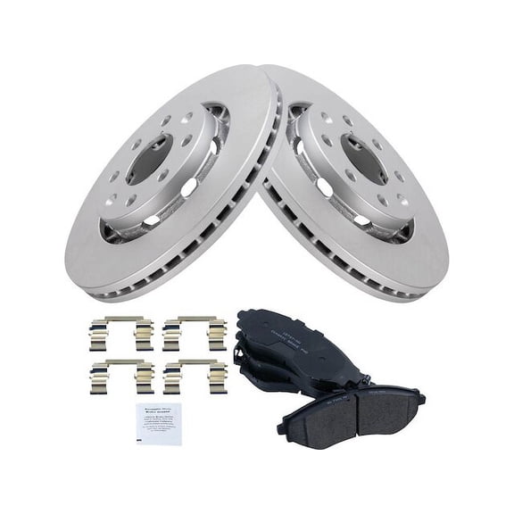 Front Brake Pad and Rotor Kit - Compatible with 2004 - 2011 Chevy Aveo 2005 2006 2007 2008 2009 2010