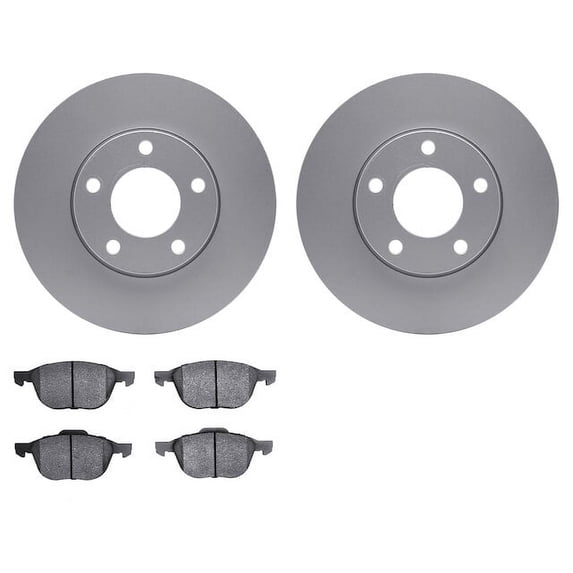 Front Brake Pad and Rotor Kit - Compatible with 2004 - 2013 Mazda 3 i 2.0L 4-Cylinder 2005 2006 2007 2008 2009 2010 2011 2012