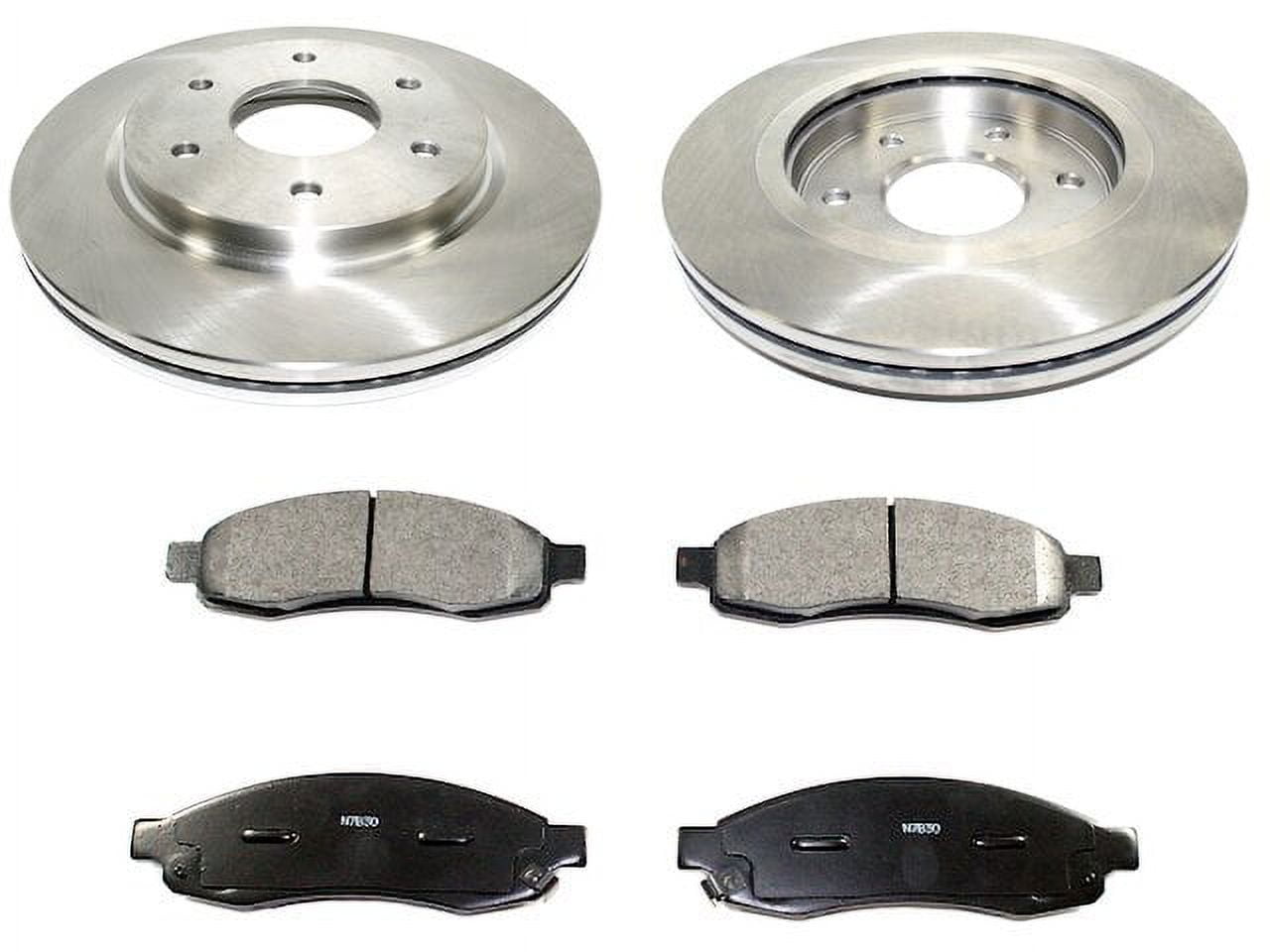 Front Brake Pad and Rotor Kit Compatible with 2005 2006 Nissan