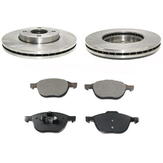 Front Brake Pad and Rotor Kit - Compatible with 2005 - 2007 Ford Focus 2006