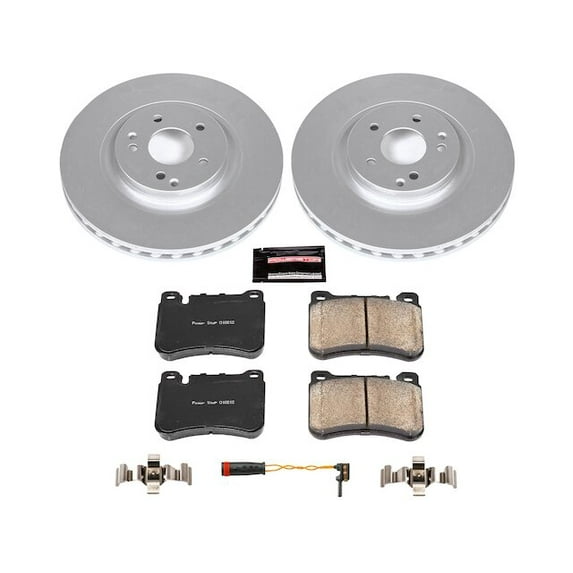 Front Brake Pad and Rotor Kit - Compatible with 2005 - 2007 Mercedes-Benz C230 2006