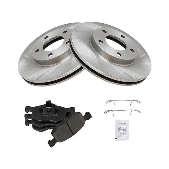 Front Brake Pad and Rotor Kit - Compatible with 2005 - 2007 Mercury Mariner 2.3L 4-Cylinder 2006
