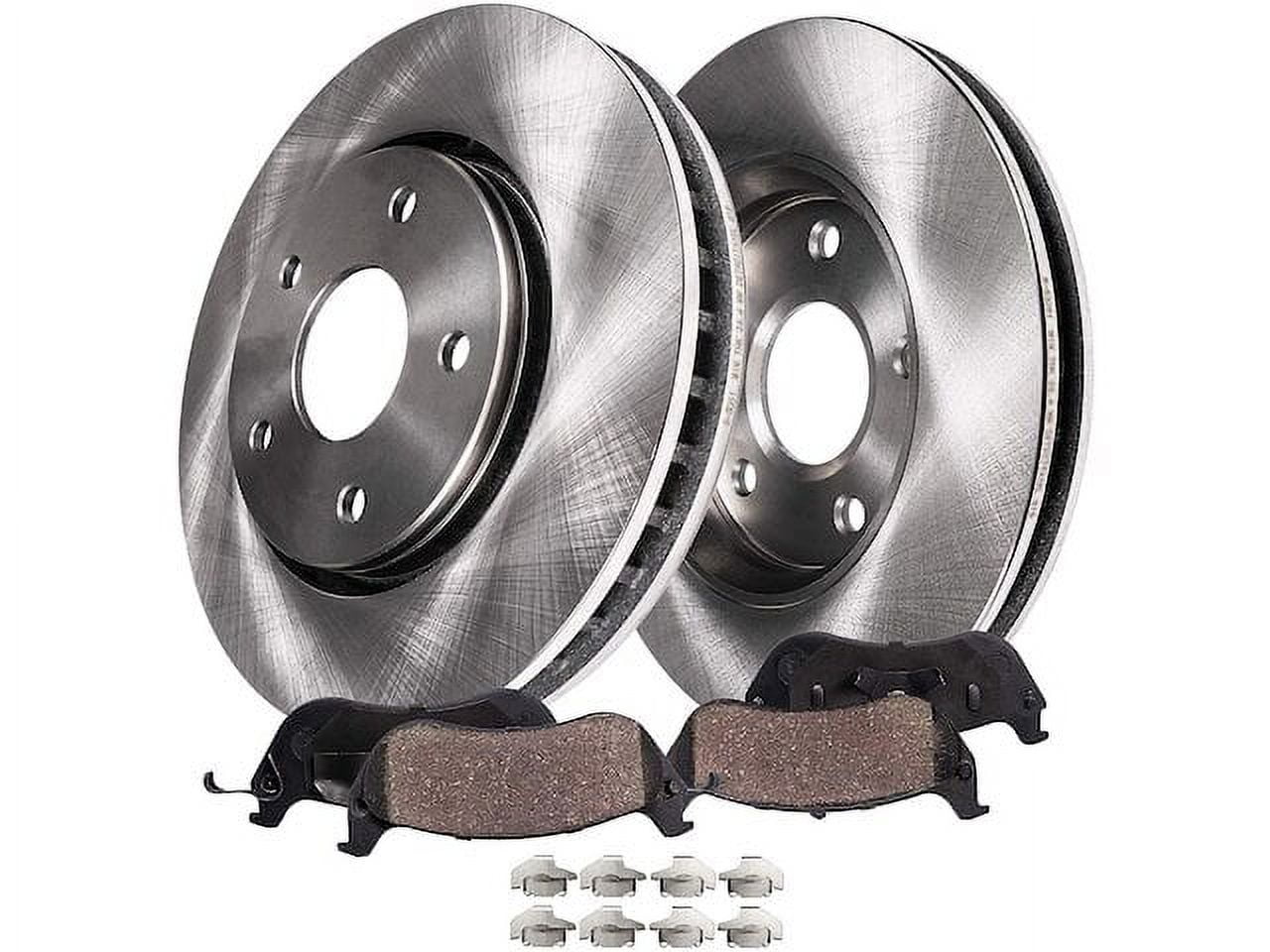 Front Drilled & Slotted Brake Rotors For 2001-2007 Ford Escape, Mazda Tribute, Mercury Mariner – 2-Piece Set